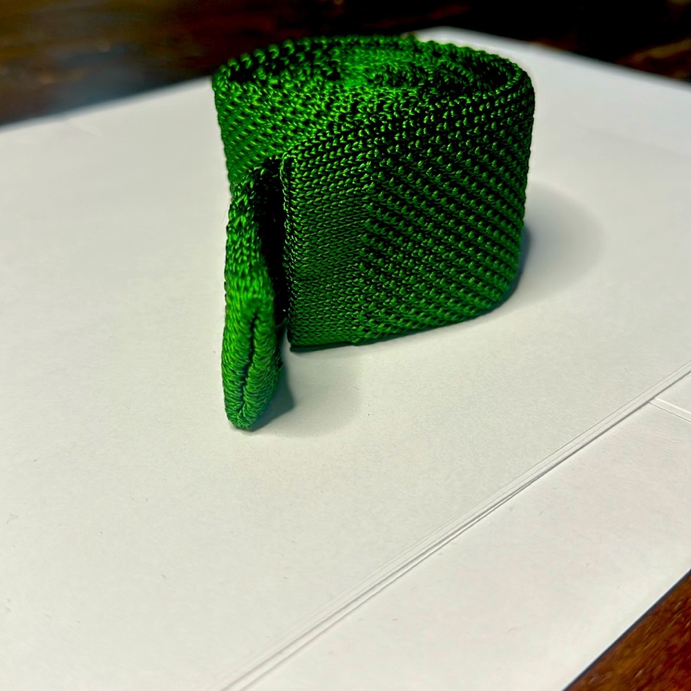Clapham Kelly Green Woven Neck Tie